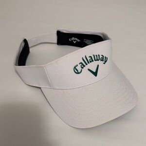 Callaway White and Green Golf Visor